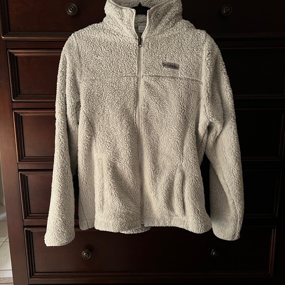 Columbia Women's Winter Pass Sherpa Full Zip Jacket-Large (Chalk) - Picture 2 of 9